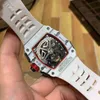 Män BBR Factory Richasmille Luxury Top Quality Wristwatch Mechanical Watch Designer Wine Barrel RM5003 Series Multifunktionell automatisk kolfiberband SW SW