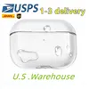 För AirPods Pro 2 2023 USB C Air Pods Airpod Earphones 3 Solid Silicone Cute Protective Headphone Cover Apple Wireless Charging Box Stuffsäker 3: a 2: a Case Ups FedEx