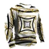 Luxury Social Shirts Men's Cotton T-shirt Tees Baroque Graphics Fashion 3d T-Shirt Street Sweatshirt O-neck Casual Clothes 231228