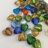 50 st vintage oregelbundna hjärtglasplommonblomma pärlor diy handgjorda pärlstillbehör som gör armband halsbandsmaterial