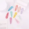 Print Hair Accessories Dripping Hair Clip Princess Barrette Korean Cartoon Headdress Solid Hairpins for Girls