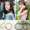 Grampos de cabelo 24pcs Mixed ColorBride Bohemian Flower Headband Festival Casamento Floral Garland Band Headwear Acessórios para mulheres