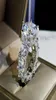 Princess Jewelry Full Diamond Wedding Ring Bling Zirconia CZ Engagement Ring7086754