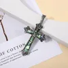 Pendentif Colliers Cross Shell Mode Naturel Abalone Incrusté Crucifix Charme Collier Mâle Accessoire Punk Bijoux Pour Unisexe Amulette