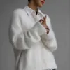 Designer cardigan camisola das mulheres estilo preguiçoso solto camisola casaco elegante macio de manga comprida blusas de malha 1228