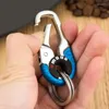 Nyckelringar 1/2/3st bil Keychain Creative Key Holder Keyring Men Chain Camping Climbing Metal Ring Styling Auto Accessories