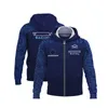 F1 Team Drivers' Clothing Men's and Women's Team Joint hoodies Leisure Zipper Fans' Sweater Coat