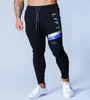 Men's Casual Colorblocking Sweatpants Hip Hop Slim Long Pants Men Sweatpants Workout Pencil Pants Sports Joggers Drawstring Streetwear Outdoor Training Trousers