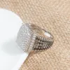 Band Ringen Kabel Ring Diamant En Mannen Luxe Punk Zirkoon Party Fashion Ring Voor Women297v