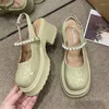 Dress Shoes Apanzu Summer Mary Jane Fashion 2023 Women Sandals Pumps Lolita Slingbacks String Bead Mid Heels