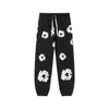 Heren vrouwen katoenen schuim printbroek trainingsbroek pant joggers hombres heren designer trainingspak broek mist losse elastische taille jogging zweet kleding