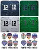 College 12 Tyler Buchner 3 Joe Montana Jerseys Football universitaire Vert Blanc Bleu Marine À l'extérieur Tous cousus pour les fans de sport High1534425