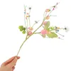 Fleurs décoratives oeufs de pâques guirlande de fleurs branche artificielle pièce maîtresse décor plastique nacré fausses Branches ornement bricolage choix