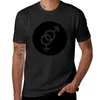 Polos masculinos heterossexuais interligados feminino e masculino sinal camiseta secagem rápida verão topos masculino camisetas gráficas engraçado