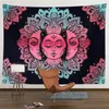 Tapisserier Mandala Tapestry Wall Hanging Boho Hippie Room Decor Sun and Moon Witchcraft Aesthetic Bedroom Decoration Home