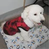 Dog Apparel Pet Tie Dyed Vest Fashion Hoodies Lattice Sweater Soft Comfortable Warm Cotton Fleece Durable Supplies
