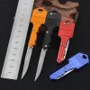 Rostfritt folding kniv nyckelringar mini fickknivar utomhus camping jakt taktiska strid knivar överlevnadsverktyg 6 färger zz