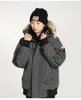 Pilot Canada Jackets Mężczyzn Kurtka Wolf Fur z kapturem płótno parkas canadian grube zimowe koziaki Down Coats Designer Womenwig