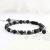 Strand 6MM Irregular Hematite Stone Natural Bracelet Men Handmade Light Polish Lava Beads Bangles Jewelry Gift For Friend Pulsera