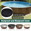 Ronde badkuipafdekking Outdoor AntiUV Protector Spa Tub Stofdicht Hoes Materiaal Sterk Duurzaam 231228