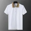 Diseñador de lujo para hombre camisas de polo camiseta de moda de negocios casual manga corta 100% algodón de alta calidad transpirable tops de verano ropa