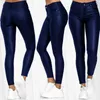 Sexy Vrouwen Elastische Effen Kleur Legging PU leer Hoge Taille Stretch Nauwsluitende Broek met Zakken Nachtclubs Legging 231228