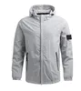 Jaquetas masculinas com capuz casaco ao ar livre primavera outono outerwear windrunner jaquetas com zíper esportes blusão casacos casuais homens topos roupas