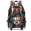 Designer mochila moda bookbag estudante mochila homens e mulheres mochila estrela de futebol impresso mochilas grande capacidade lazer viagem