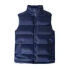 Herenvesten Stijlvol mouwloos jack Skin-Touch effen kleur Slijtvast Warm Slim Fit vest Herenvest Rits