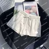 Designer mode kvinnors hög midja elastiska sportbyxor shorts heta byxor casure slitage sommar breda ben byxor hem lyx varumärke