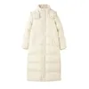 Parka Jas Maxi Lange Winterjas Dames Capuchon Big Size Vrouwelijke Dame Windjack Overjas Uitloper Kleding Gewatteerde 231228