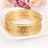 Bracciale rigido in oro 24 carati da donna Big Dubai Sposa Matrimonio Bracciale etiope Africa Gioielli arabi Charmgirls India Regali323n