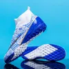 Adult spiked high top Football boot for men's grass anti-skid youth student competition training shoes 231228