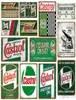 2021 NYA WACE Field Castrol Motor Oil Metal Tenn Signs Wall Plack Vintage Art Poster målning Plattan bensinstation Pub Club Garage DE4452787