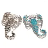Pingente colares moda 2 cores strass escorpião corrente de aço inoxidável de alta qualidade mulheres camisola acessórios colar jóias presente