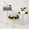 Feestdecoratie 3 stuks Helder Acryl Cake Display Stand Middelpunt Dessert Tafeldecoraties Bruiloft Evenementen Decor