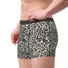 Cuecas personalizadas leopardo pele impressão roupa interior homens respirável cheetah camuflagem boxer briefs calcinha macia para homme