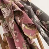スカーフヴィンテージナショナルローズプリントスカーフ女性用ビブ牧歌的な品質模倣カシミア爆発
