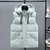 Gilets pour hommes Automne Hiver Hommes Gilet Veste Hoode Oversizd 8XL Chaud Sans Manches Manteaux Mâle Casual Gilet Solide Vêtements