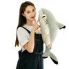 Kawaii Shark Cat Plush Toys Stuffed Cute Doll Lovely Animal Pillow Soft Cartoon Cushion Funny Kids Girl Christmas Gift 231228