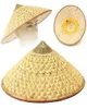 Vietnamesiska japanska coolie halm bambu konen sol hat trädgård bonde fiske y2007146381631