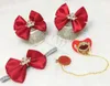 Miyocar Red Lip Bling Pacifier och Clip Set With Princess Red Bow Bling First Walker Shoes Set Unique Baby Shower Set C1 231229