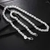 Hangers Bedels 925 Sterling Zilver 5MM Kraan Ketting 20-24Inch Ketting Voor Vrouw Man Mode Bruiloft Sieraden edele Gift