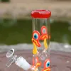 8,7 inch Waterglas Bong rechte percolie Dab Rigs gloeien in de donkere waterleidingen 18,8 mm vrouwelijke gewricht waterleidingen LXMD20104 ll