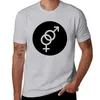 Polos masculinos heterossexuais interligados feminino e masculino sinal camiseta secagem rápida verão topos masculino camisetas gráficas engraçado