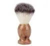 Badger Hair Farber Brush Pędzel Razor Pędzle z drewnianym uchwytem Men039S Salon Broda Broda Cleaning Tool2172805