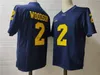 JJ McCarthy Michigan College Football jersey Blake Corum Zak Zinter Roman Wilson homens mulheres jovens todas as camisas costuradas Jayden Denegal