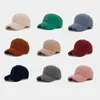 Autumn Winter Plush Baseball Cap For Women Solid Color Soft Warm Lamb Wool Hip Hop Visor Sun Hats Men 231228