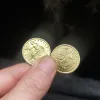 10pcs الولايات المتحدة الأمريكية يجلس ليبرتي عملة ذهبية صغيرة 1880 نسخة 23 ملم العملات المعدنية