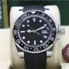 Fashion Top Quality Luxury Wristwatch II 116710 40mm Ceramic Bezel BATMAN Black/Red Rubber Bracelet Mechanical Men Watches New Arrival